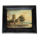 Small painting: oil on panel - lively landscape