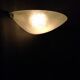 Wall lamp Demi-Lune Drimmer in worked glass 40 cm