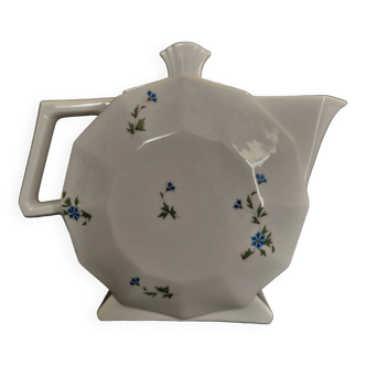 Limoges porcelain teapot decorated with barbels Art Deco period