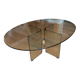 Peter Ghyczy designer dining table oval 170×130 for 4-6, up to 8 people.