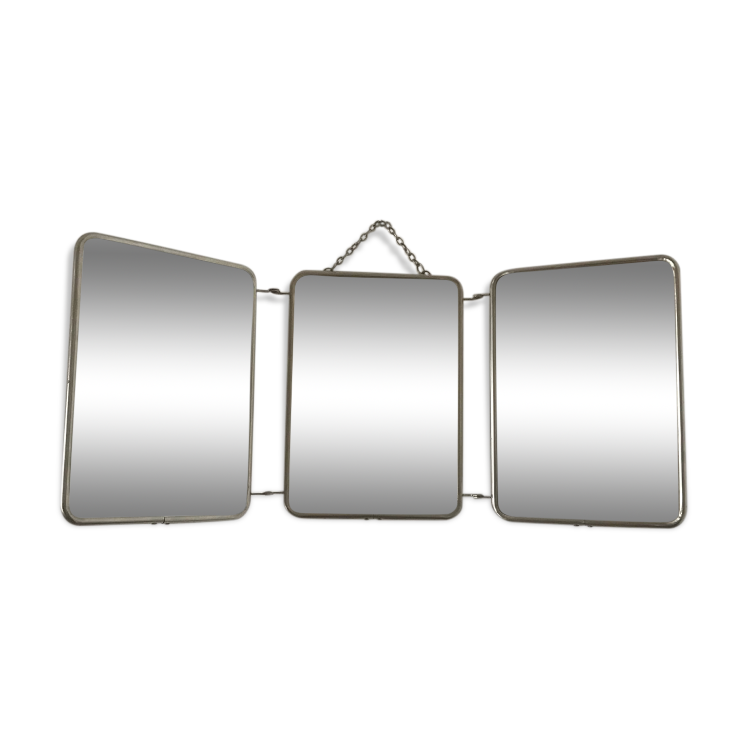 Triptych barber mirror