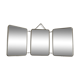 Triptych barber mirror