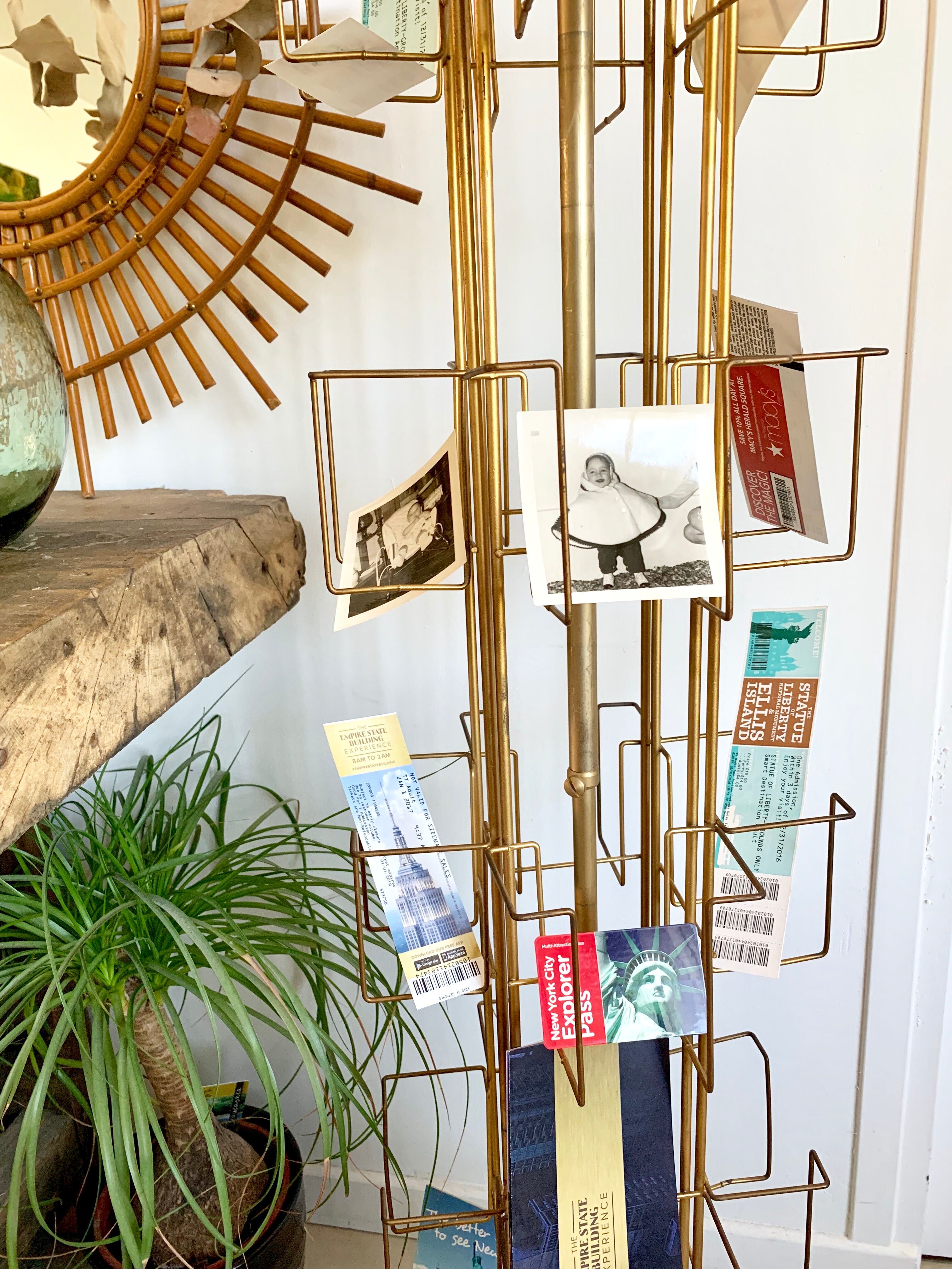 Show turnstile gilded postcards