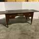 Mahogany flat desk. Louis XVI style, 20th century.