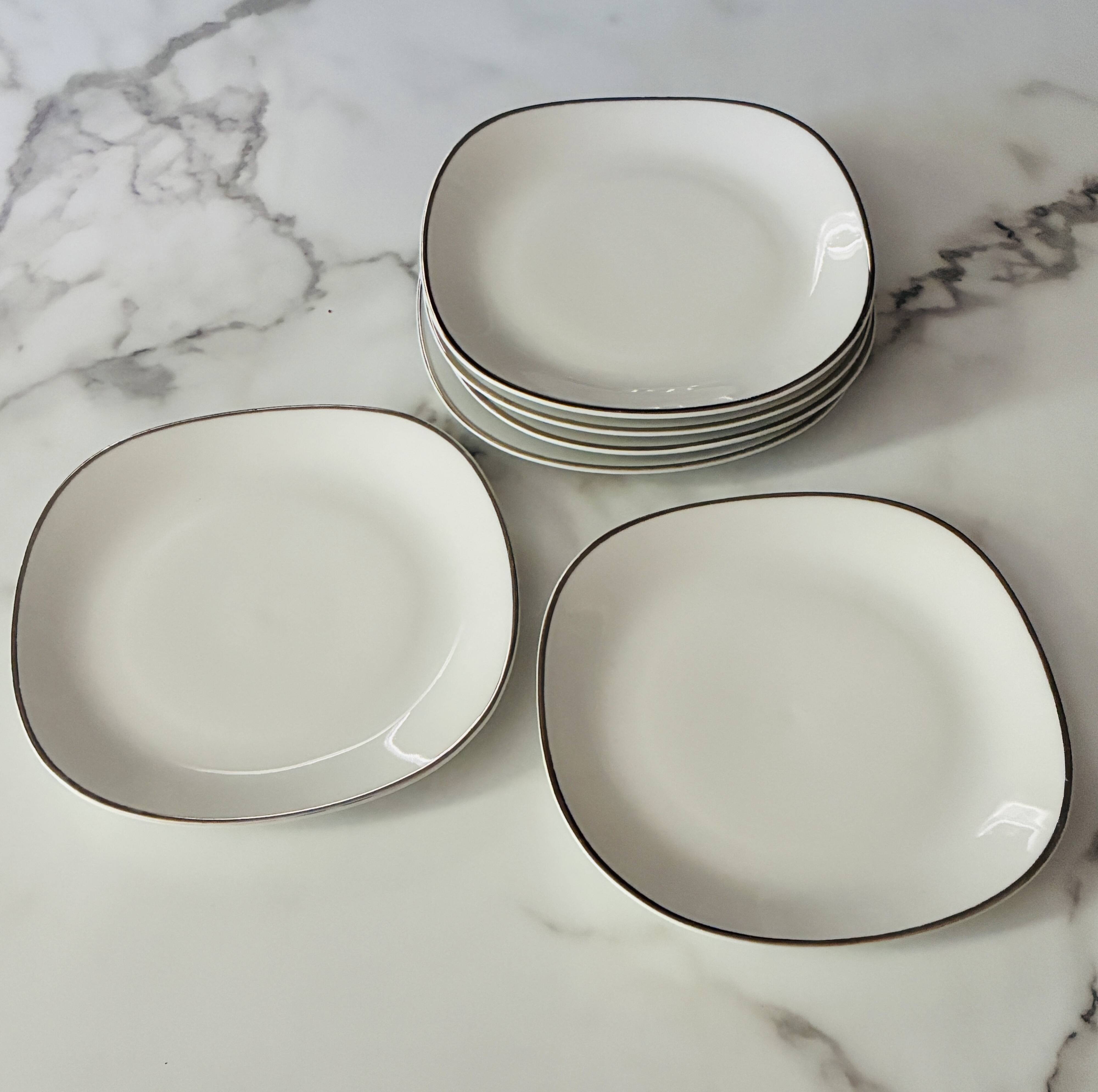 Dessert plates porcelain Schirnding Bavaria
