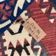 Antique Turkish Kilim Rug: Handwoven Wool Tribal Flatweave 190x106 cm