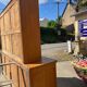 Painted wooden kitchen sideboard