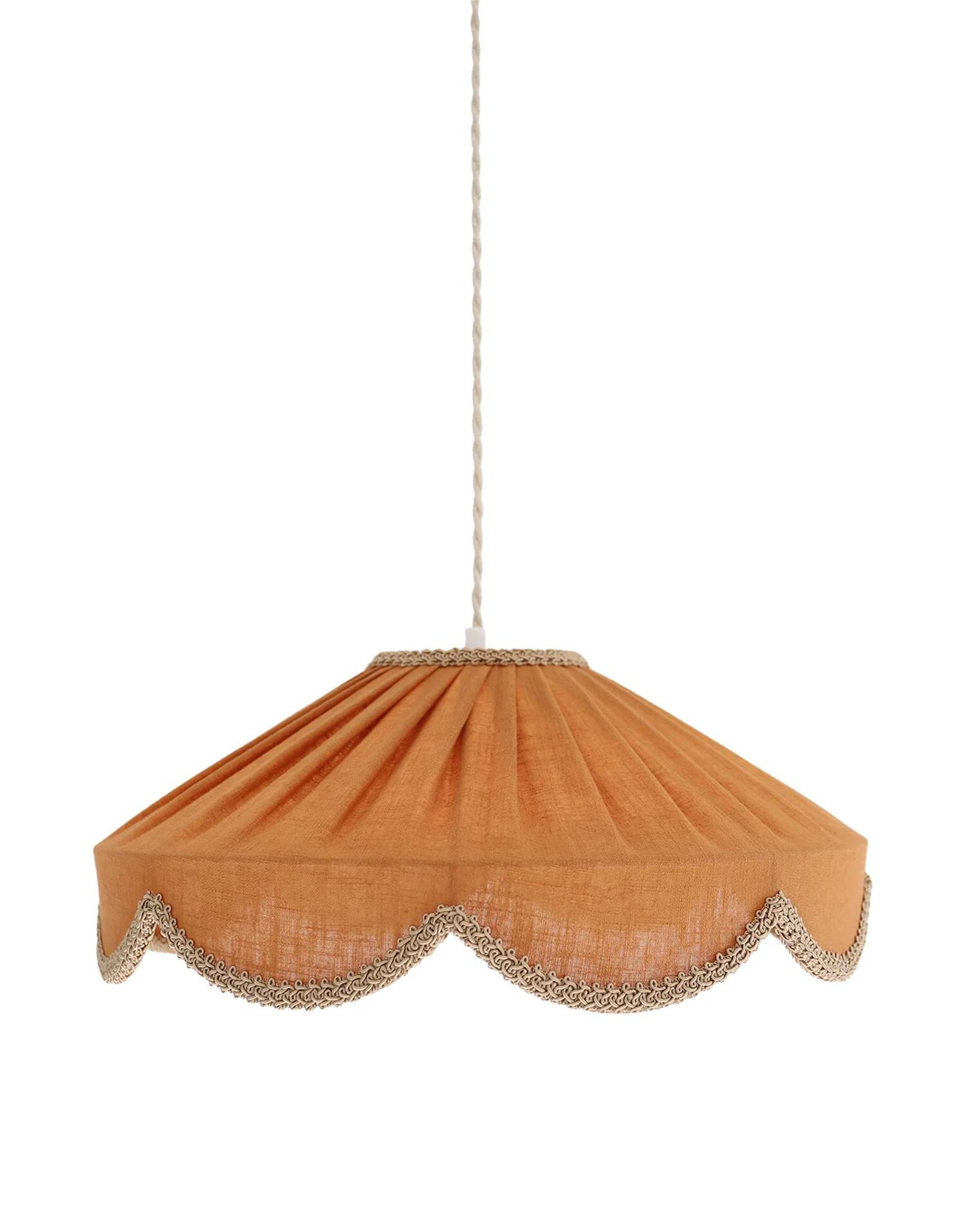 Suspension in a solid floral shape Cosette "caramel"