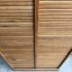 Oak filing cabinet with curtains (renovated)