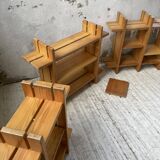 4 solid elm shelves Maison Regain