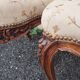 Set of 3 Louis XV style armchairs in carved wood – traditional upholstery
