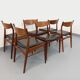 6 vintage Danish Scandinavian chairs by Aerthoj Jensen & Molholm in teak.