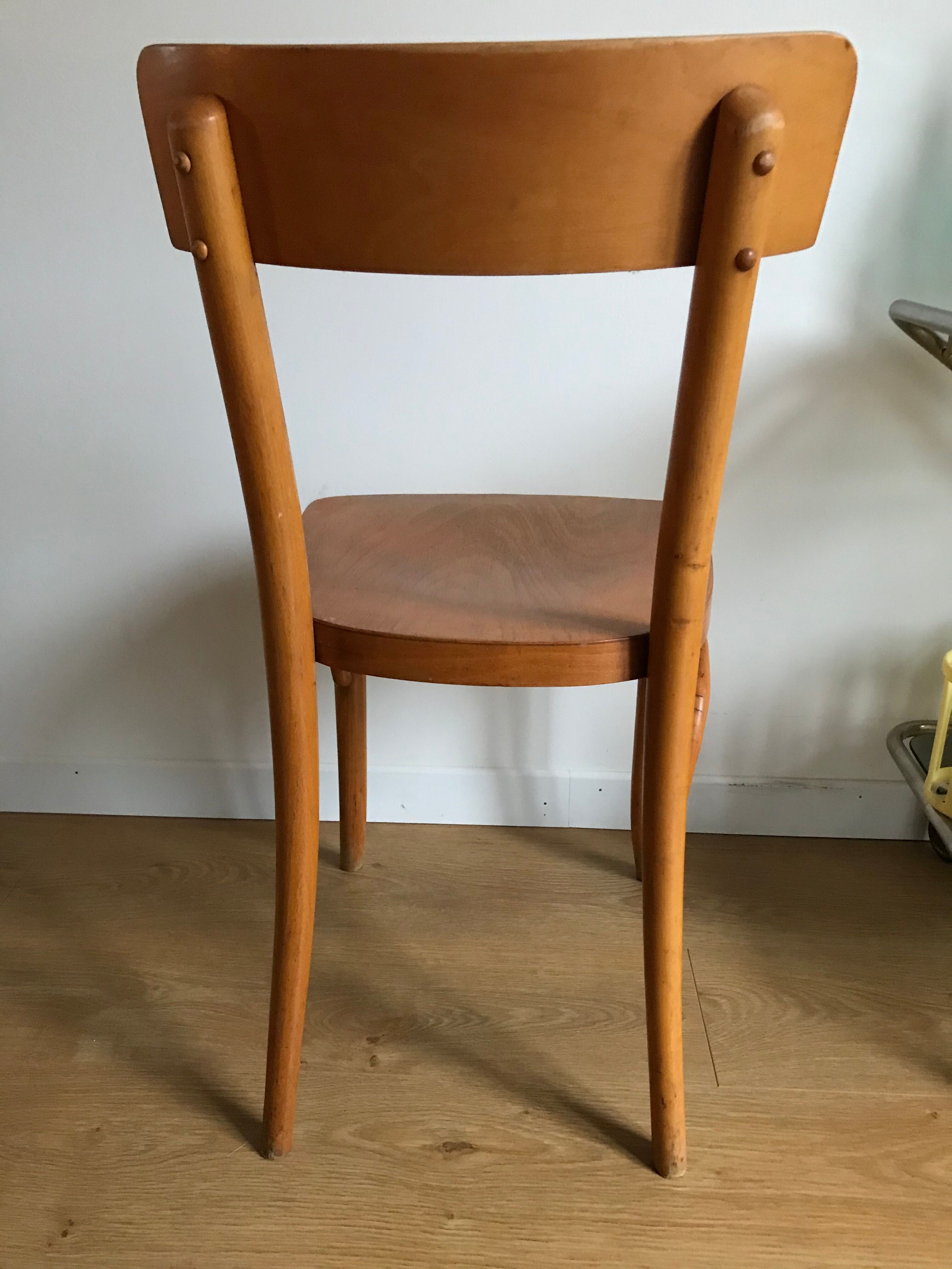 Thonet bistro chair made in czechoslovakia