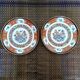 2 assiettes chinoises peintes à la main début 20ème siècle famille rose en parfait état