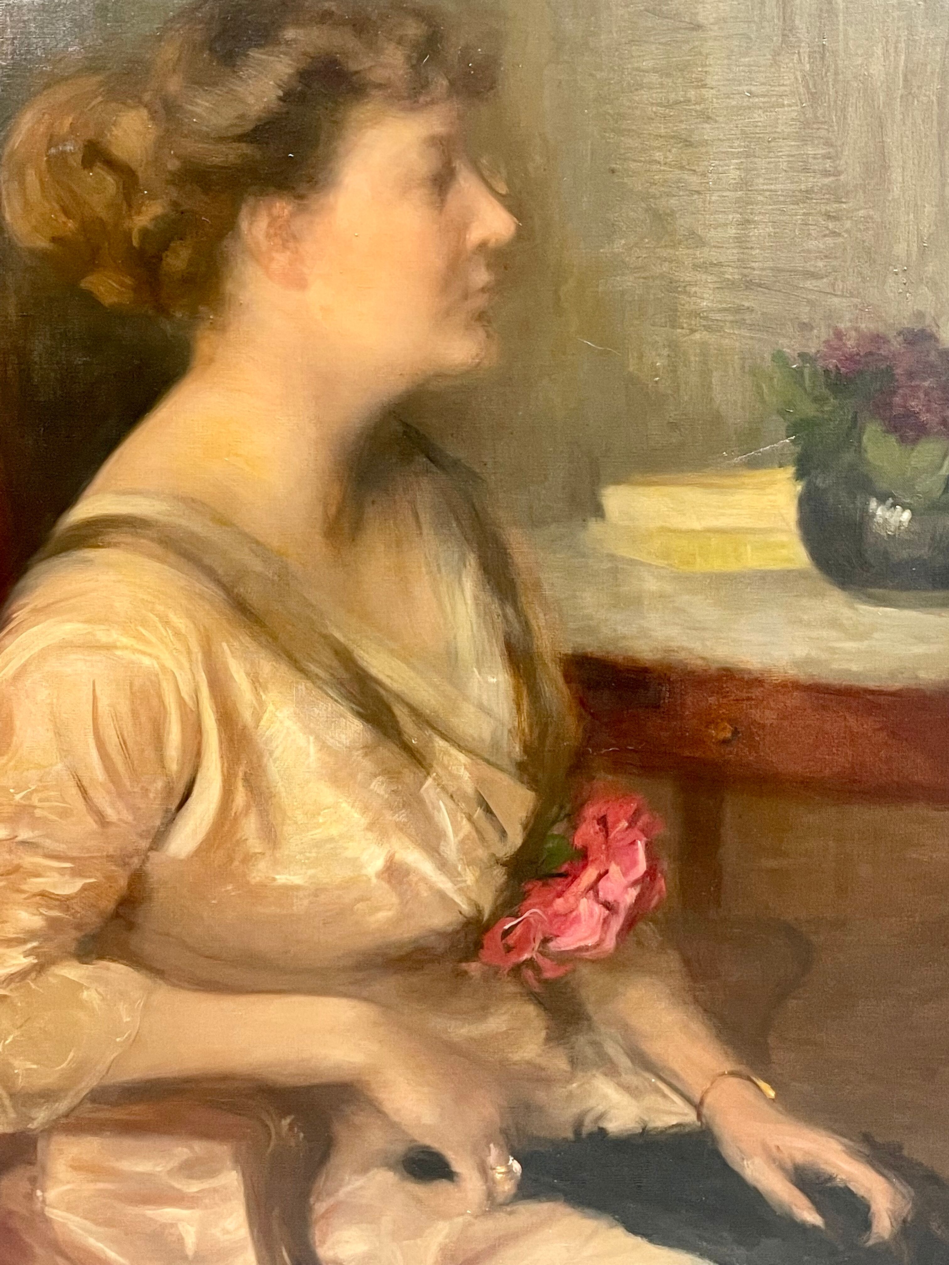 Portrait of a seated woman