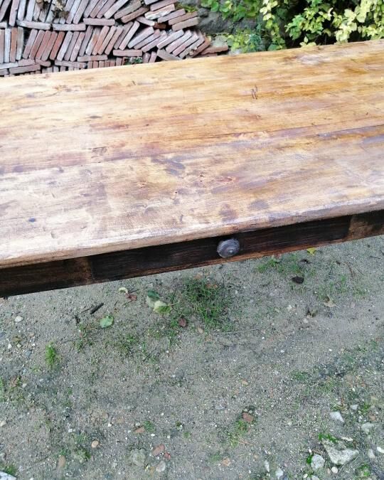 Table de ferme ancienne long 150cm