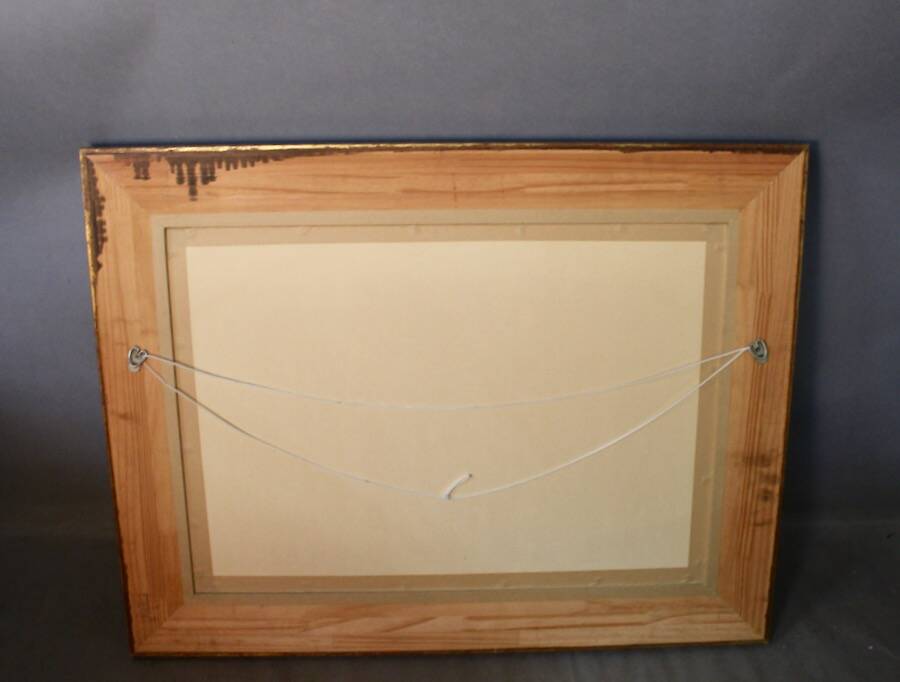 Oil on cardboard Impressionist style landscape