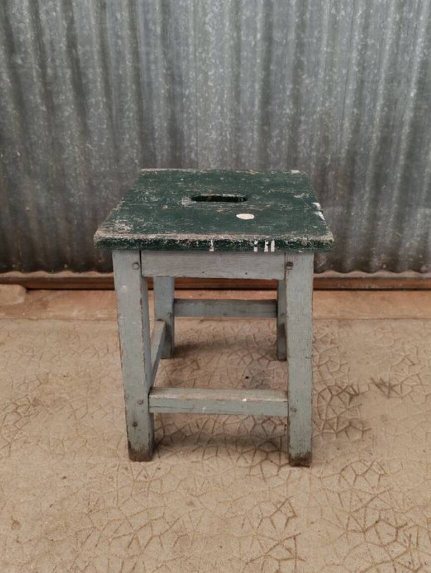 Tabouret de ferme - Tabouret atelier vintage