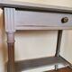 Restored old side table with marble