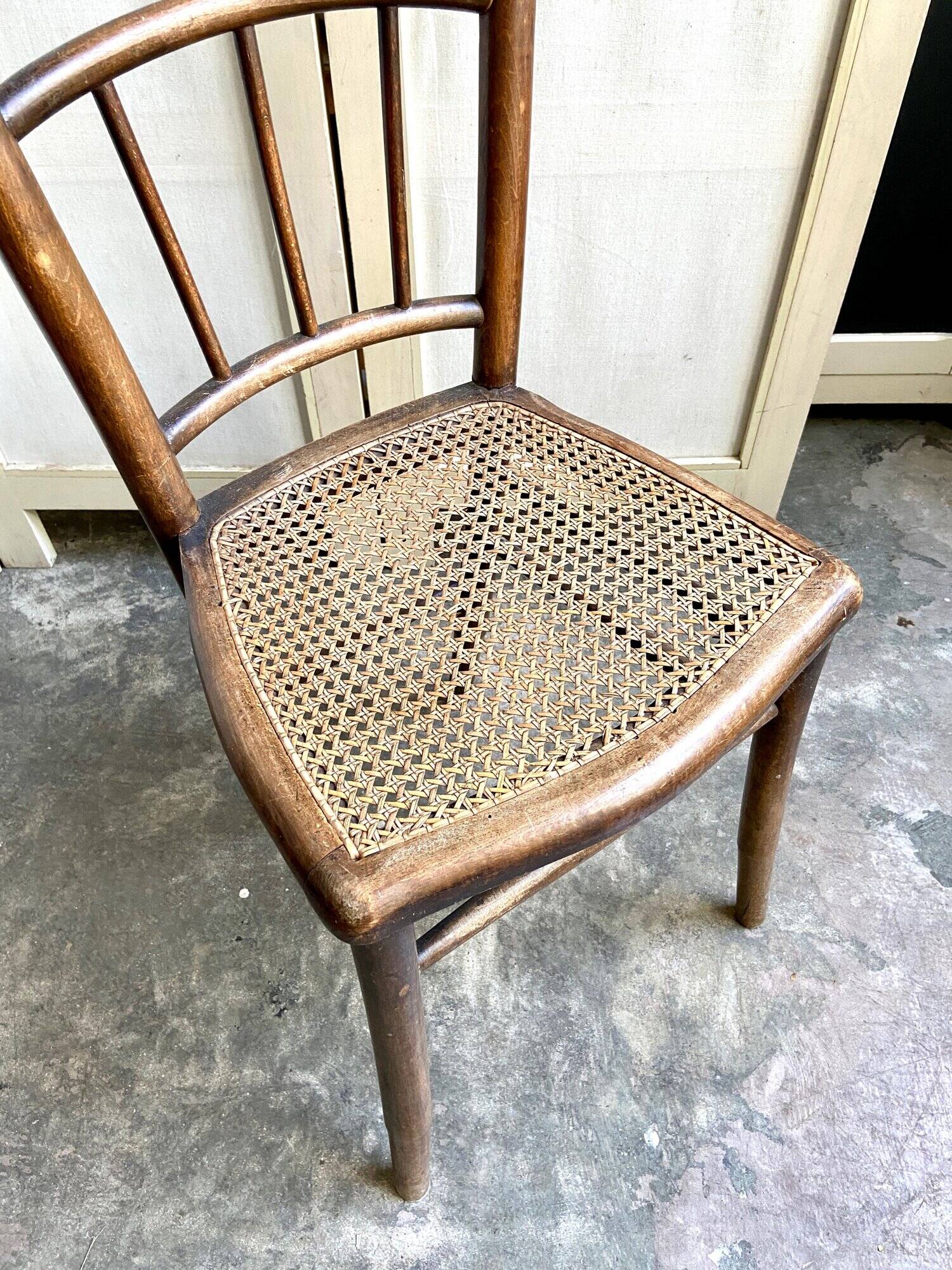 Wooden bistro chair and canning
