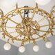 Decorative brass chandelier, 1980s