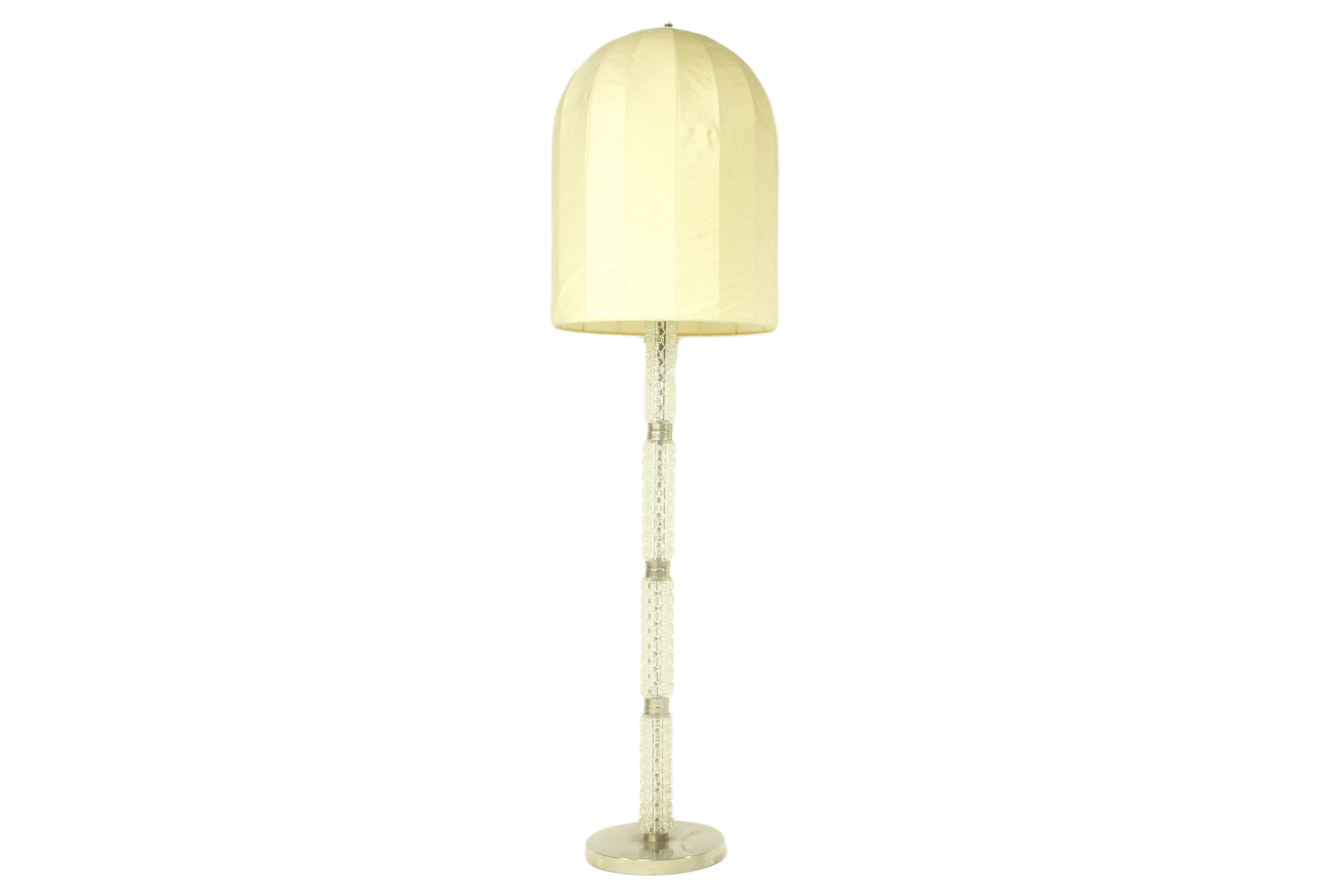 Carl Fagerlund Crystal Floor Lamp for Orrefors , 1960s