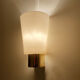 Pair Vintage Wall Lamp Limburg, Golden Brass Glass, 70s