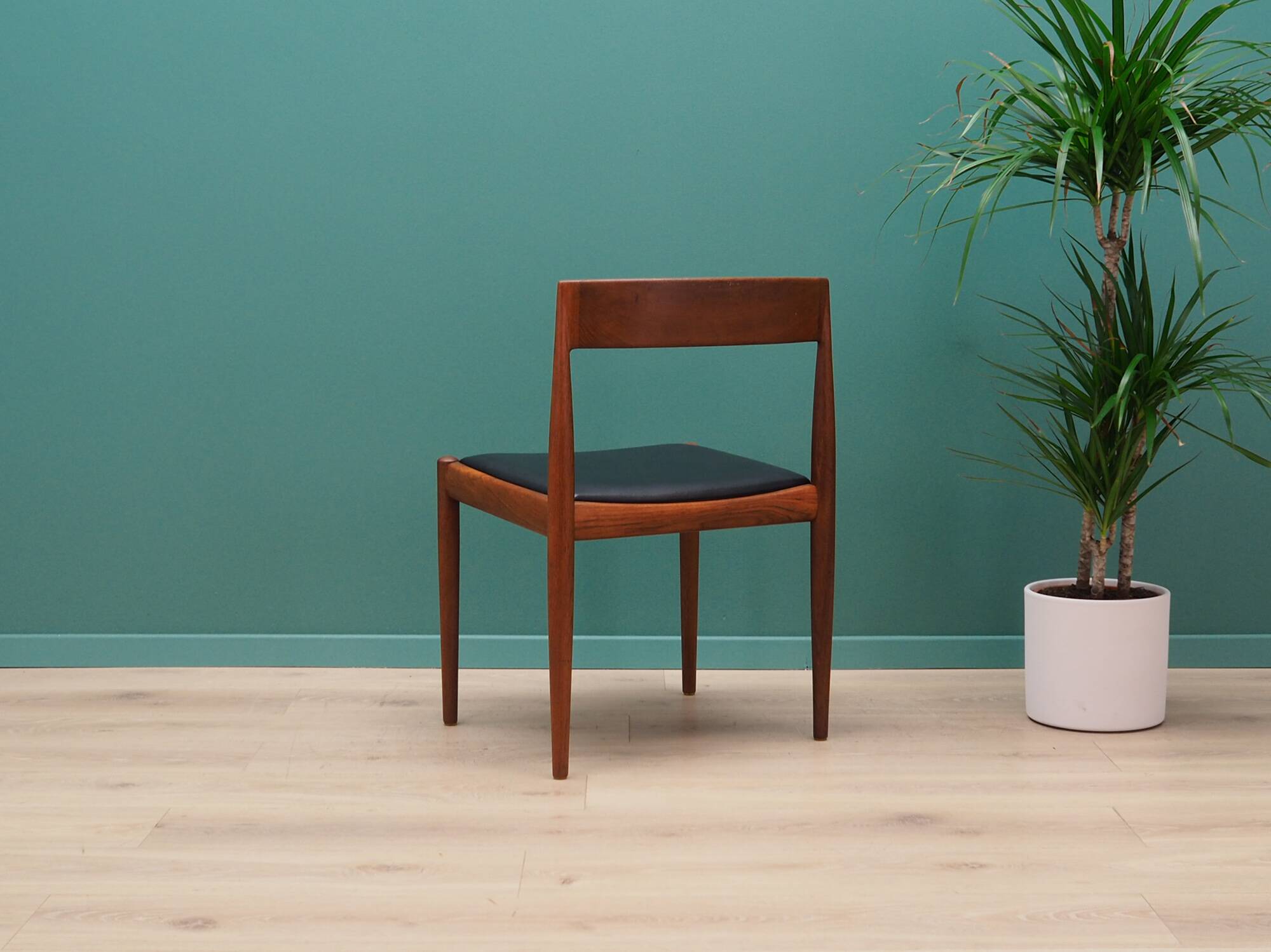 Set of four teak chairs, Danish design, 1970s, designer: Kai Kristiansen, m