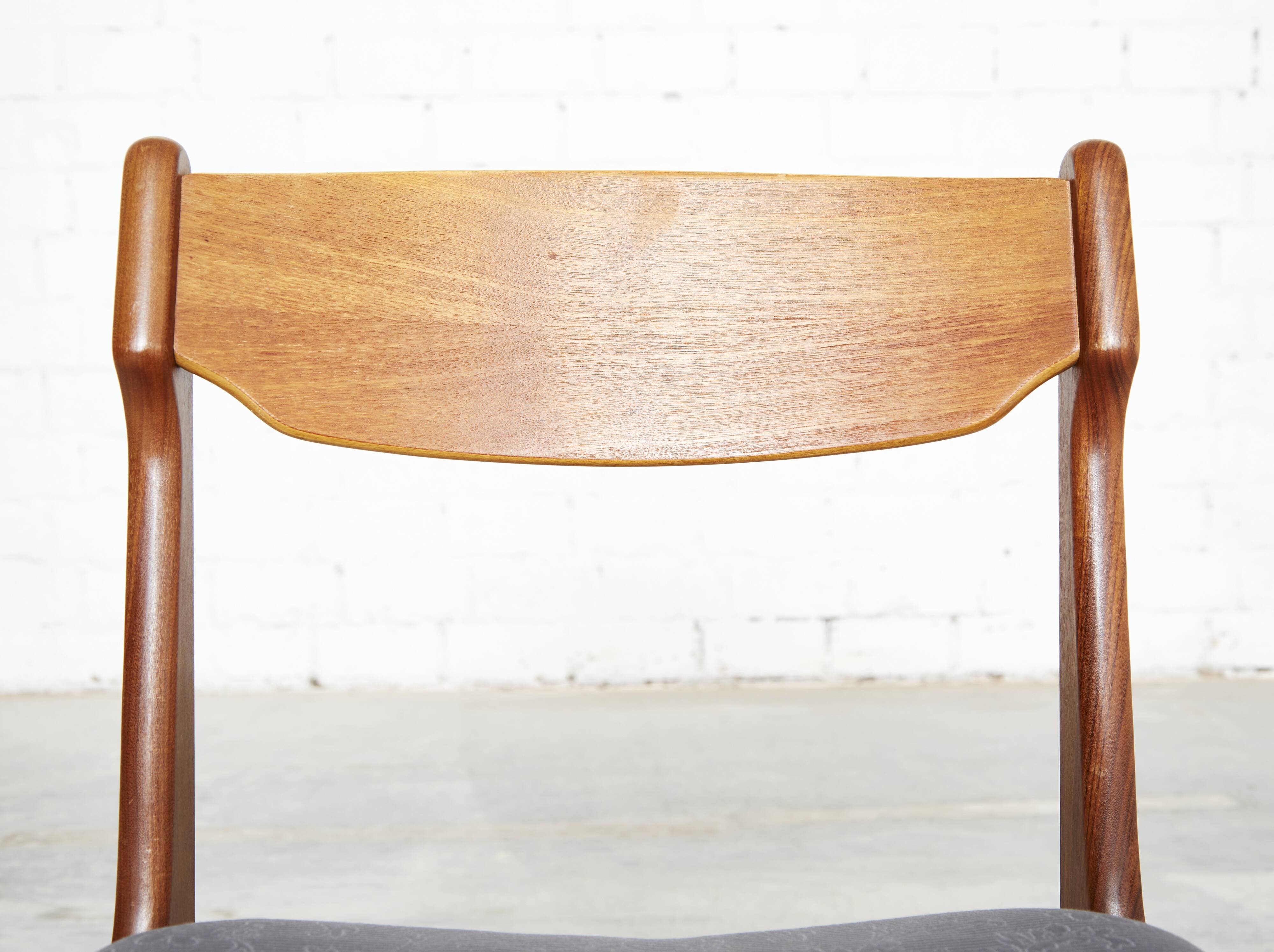 Set of 6 Teak Dining chairs by Erik Buch for  Anderstrup Møbelfabrik