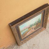 Ancient painting, painting on canvas