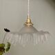 Vintage frosted glass lampshade pendant light