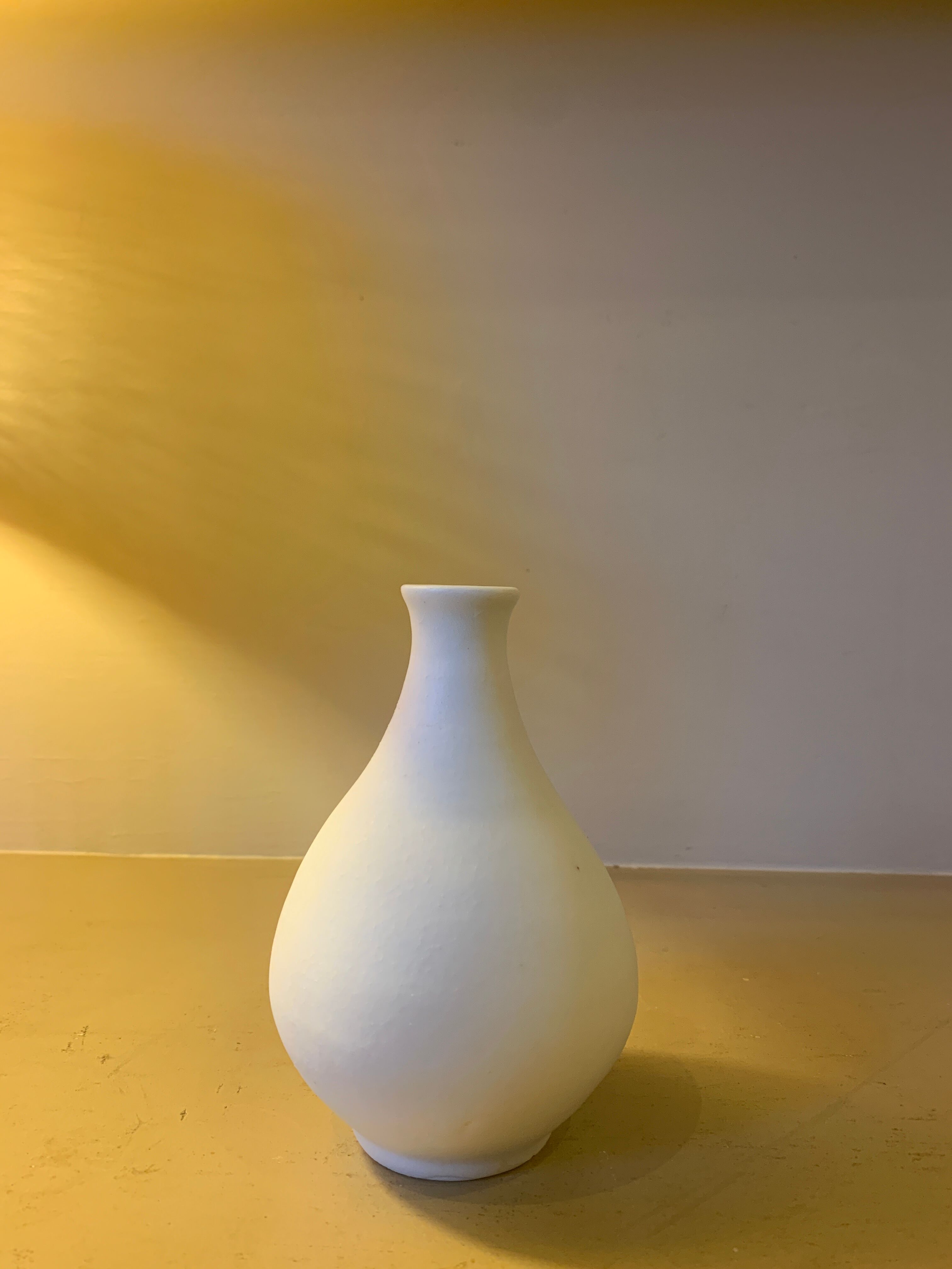 White ceramic with dolphin motif