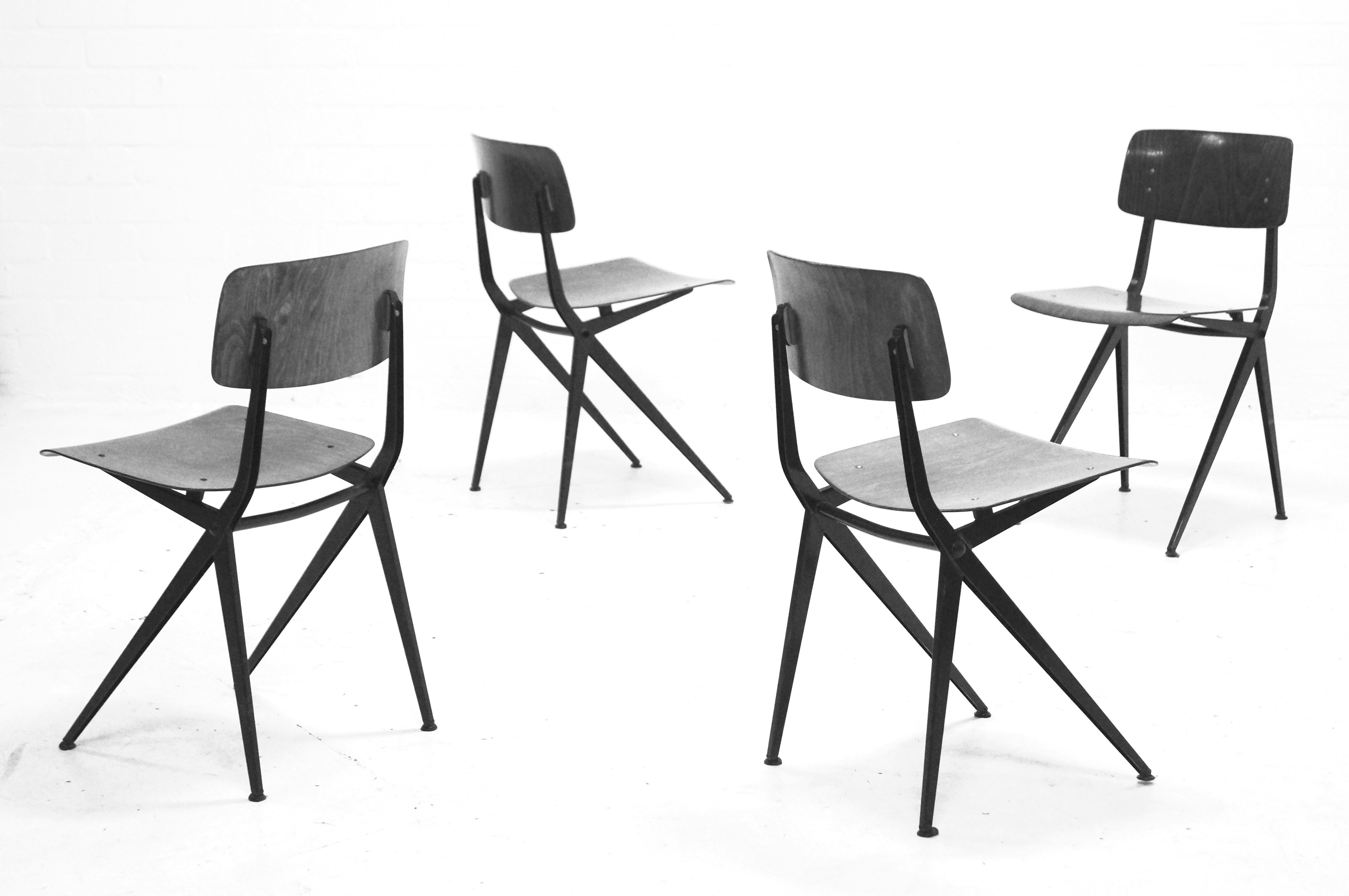 Set of 4 chairs by Ynske Kooistra for Marko Holland 1960s