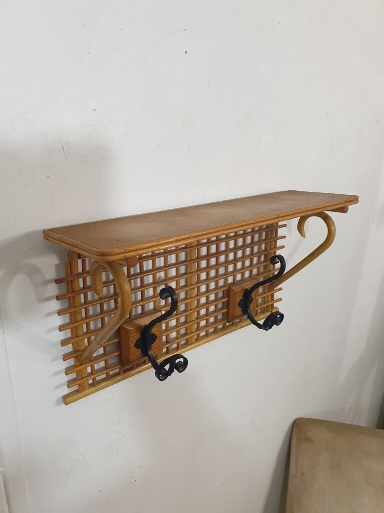 Vintage wall coat rack