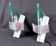 Artemide, modern triangular wall lights late 20th century “Icaro” by Carlo Forcolini