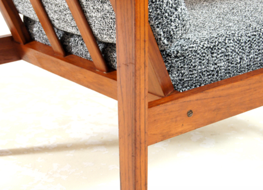 Vintage teak chair retro 1960s