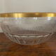 Antique crystal salad bowl