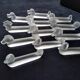 Box of 12 zoomorphic crystal knife holders from Vannes le Chatel