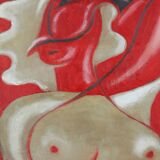 Tableau "Nude Cubist" HST signed Gleyse