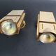 Pair of 1970s loft-style space age wall spotlights