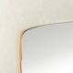 Elegant wall mirror from the 1950s with brass frame