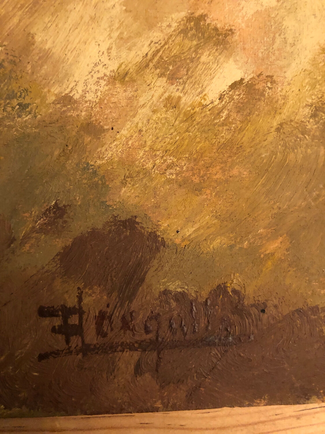 Oil bouquet painting on panel