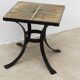 Vintage coffee table, wrought iron and ceramic