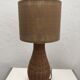 Rattan lamp and jute lampshade