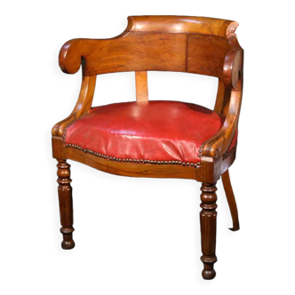 Office armchair Era Restoration, walnut, nineteenth