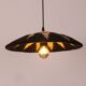 Natural Abaca Lighting 40 cm, Wicker Pendant Light, Light Fixture