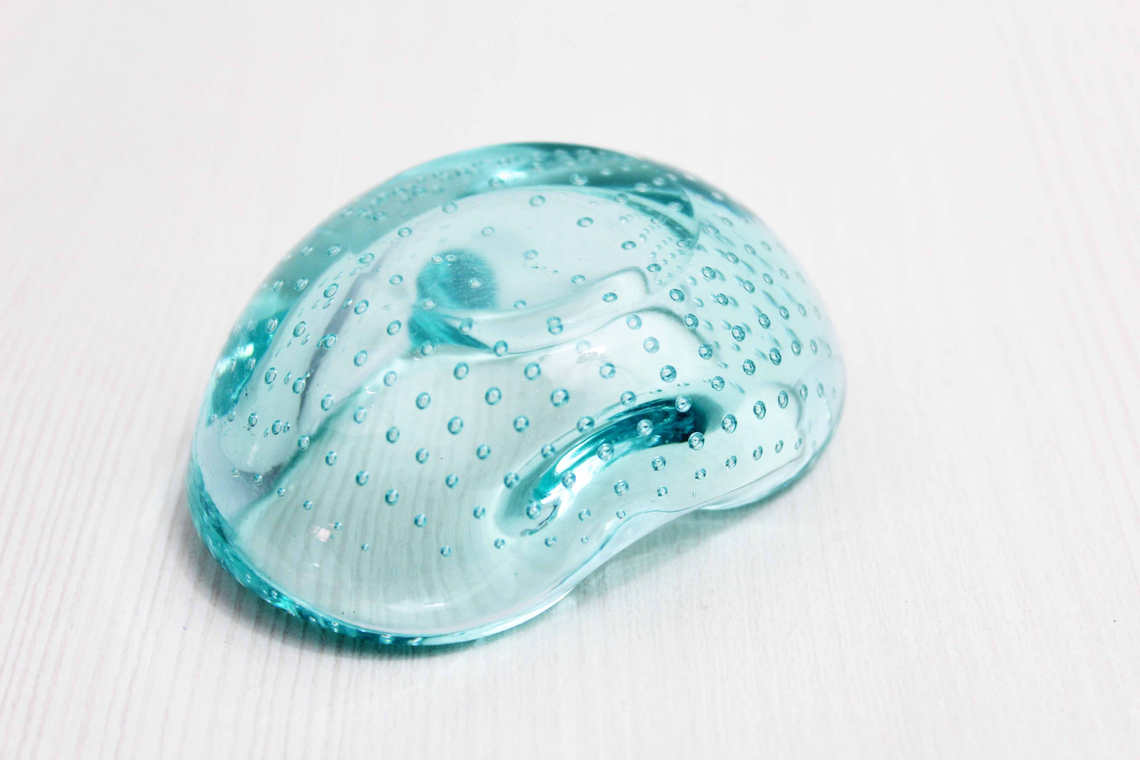 Bubble glass ashtray