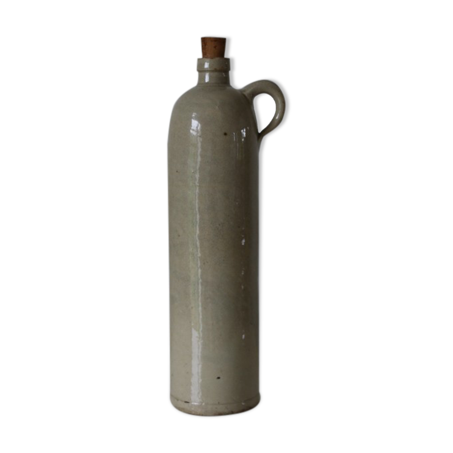 Bottle/soliflore in glazed stoneware