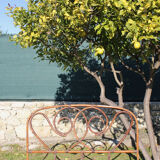 Vintage rattan headboard