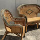 Vintage rattan lounge